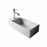 Pastatomas/pakabinamas praustuvas Alice Ceramica Spy 450x200 mm skylė de&scaron;inėje