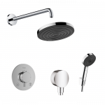 Potinkinė termostatinė du&scaron;o sistema HANSGROHE Pulsify S 260 mm, 1 jet, chromas