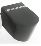 I&scaron;manusis juodas matinis pakabinamas klozetas su apiplovimo funkcija Galassia Hygea