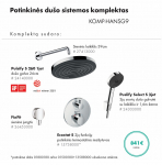 Potinkinis Hansgrohe du&scaron;o sistemos komplektas 5 in 1