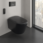 I&scaron;manaus WC komplektas Villeroy & Boch ViClean Supreo Select, CeramicPlus danga, matinė juoda (Pure Black)