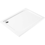 Akrilinis stačiakampis du&scaron;o padėklas Deante Cubic, 100x80 cm, balta, KTK_046B