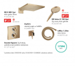 &Scaron;lifuotos bronzos spalvos potinkinis Hansgrohe du&scaron;o sistemos komplektas 5 in 1