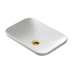 Į stalvir&scaron;į įleidžiamas praustuvas Corsan Intero UC5689, stačiakampis, 53x37x15 cm, su &scaron;lifuoto aukso spalvos klik-klak dugno vožtuvu, UC5689BGL