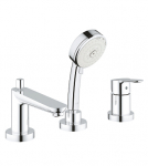 GROHE BauEdge vonios 3 skylių mai&scaron;ytuvas montuojamas į vonios kra&scaron;tą, chromas