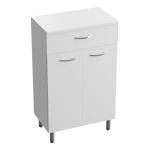 Pastatoma vonios komoda Lavita Basic Barato 50 cm, balta blizgi