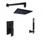 Potinkinė juoda matinė du&scaron;o sistema Paffoni Elle