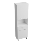 Pastatoma auk&scaron;ta spintelė Lavita Basic Barato 50 cm, balta blizgi