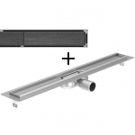 ACO Tile du&scaron;o latakas su įklijuojama plytele ir horizontaliu flan&scaron;u 1185 MM