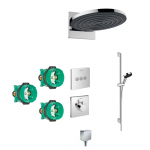 Potinkinis termostatinis du&scaron;as 6 in 1 komplekte HANSGROHE Pulsify S 260 2jet