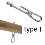 Kabinimo ta&scaron;kas КВТ supynių tvirtinimui, J tipas, 140 mm