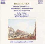 CD Beethoven & Stefan Vladar & Capella Istropolitana & Barry Wordsworth - Piano Concerto No. 1 / Rondo In B Flat WoO 6