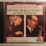 CD The Dave Brubeck Quartet With Paul Desmond - N.Y.C., Carnegie Hall, February 22, 1963
