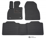 Kilimėliai QuiltyMats NISSAN MURANO 2002-2007 (3 vnt.), Black-Gray /13-MAX2