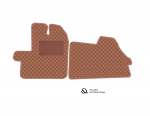 Kilimėliai QuiltyMats MERCEDES-BENZ SPRINTER 2006-2018 (3 vietų) (2 vnt.), Brown-Brown /55-14