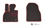 Kilimėliai QuiltyMats RENAULT KANGOO 2008-2020 (Krovininis) (2 vnt.), Black-Red /16-12