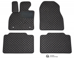 Kilimėliai QuiltyMats DACIA DUSTER 2010-2017 (4 vnt.), Black-Black /11-14