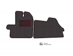 Kilimėliai QuiltyMats PEUGEOT BOXER 2014-> (2 vnt.), Black-Red /16-16