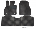Kilimėliai QuiltyMats TOYOTA LAND CRUISER 2008-2014 (LC200) (3 vnt.), Black-Black /11-MAX2