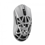 WLMouse Beast X Pro Solid Sides, Omron Opticals Switches, Metallic Silver