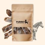 FURRST džiovinti arklienos nosies kaulai &scaron;unims &ndash; kietas, hipoalerginis kramtalas, 100g
