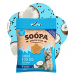 SOOPA Kokosų ir Čija sėklų skanėstai &scaron;unims, Coconut & Chia Seed Dog Treats, 50g