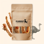 FURRST džiovintos strutienos sausgyslės &ndash; ypač liesas, hipoalerginis kramtalas, 100g