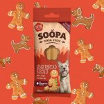 SOOPA Imbierinių meduolių skonio lazdelės &scaron;unims, Gingerbread Biscuit Dog Dental Sticks