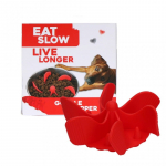 Lėto ėdimo priedas dubenėliui, Gobble Stopper (raudonas)