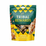 Sausainiai &scaron;unims su vi&scaron;tiena ir linų sėmenimis &ndash; Chicken & Flaxseed, 125 g &ndash; Tribal Rewards"