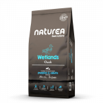 Sausas maistas suaugusiems ir jauniems &scaron;unims su antiena &ndash; Naturea Ethos Wetland Duck Adult & Puppies