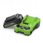 GREENWORKS - AKUMULIATORIAUS IR KROVIKLIO KOMPLEKTAS 24V 2A gsk24b2