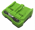 GREENWORKS - DVIGUBAS KROVIKLIS 40V 2A g40x2uc2