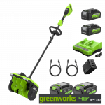 GREENWORKS - SNIEGO VALYTUVAS-KASTUVAS 48V(2X24V) SS3002A2X (4X4.0Ah + 2 krov.)