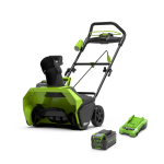 GREENWORKS - SNIEGO VALYTUVAS 40V gd40stk4 (su 4Ah akumuliatoriumi ir krovikliu)