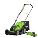 GREENWORKS - VEJAPJOVĖ 35cm 40V g40lm35k2x (su dviem 2Ah akumuliatoriais ir krovikliu)