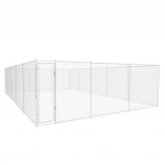 Lauko voljeras &scaron;unims, 950x570x185 cm, galvanizuotas plienas