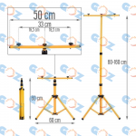 LED prožektorius su trikoju 2x100W