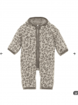 Kombinezonas kūdikiams su ausytėmis, Huttelihut (Leopardo ra&scaron;tas, Camel Melange)