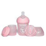 Twistshake buteliukas antikolikinis Pro Double 180ml rožinis 79008