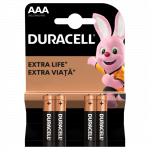 DURACELL &Scaron;arminės baterijos AAA/MN2400, 4 vnt.