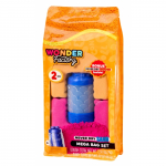 WONDER FACTORY NEVER DRY Kinetinio smėlio ir modelino rinkinys &bdquo;Mega Bag&ldquo;