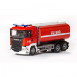 Ugniagesių sunkvežimis su cisterna SCANIA  1:25, 31cm