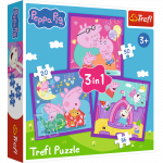 TREFL PEPPA PIG 3 dėlionių rinkinys &bdquo;Kiaulytė Pepa&ldquo;