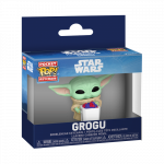 FUNKO POP! Raktų pakabutis: Mandalorian & Grogu - Grogu with Snack