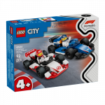 LEGO City F1&reg; &bdquo;Williams Racing&ldquo; ir &bdquo;Haas&ldquo; F1&reg; lenktyniniai automobiliai 60464