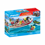 PLAYMOBIL ACTION HEROES Ugniagesių laivas su vandens motociklu 71464