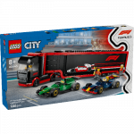 LEGO City F1&reg; sunkvežimis su RB20 ir AMR24 F1&reg; automobiliais 60445