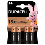 DURACELL &Scaron;arminės baterijos AA/MN1500, 4 vnt.