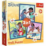 TREFL DISNEY STITCH 3 dėlionių rinkinys